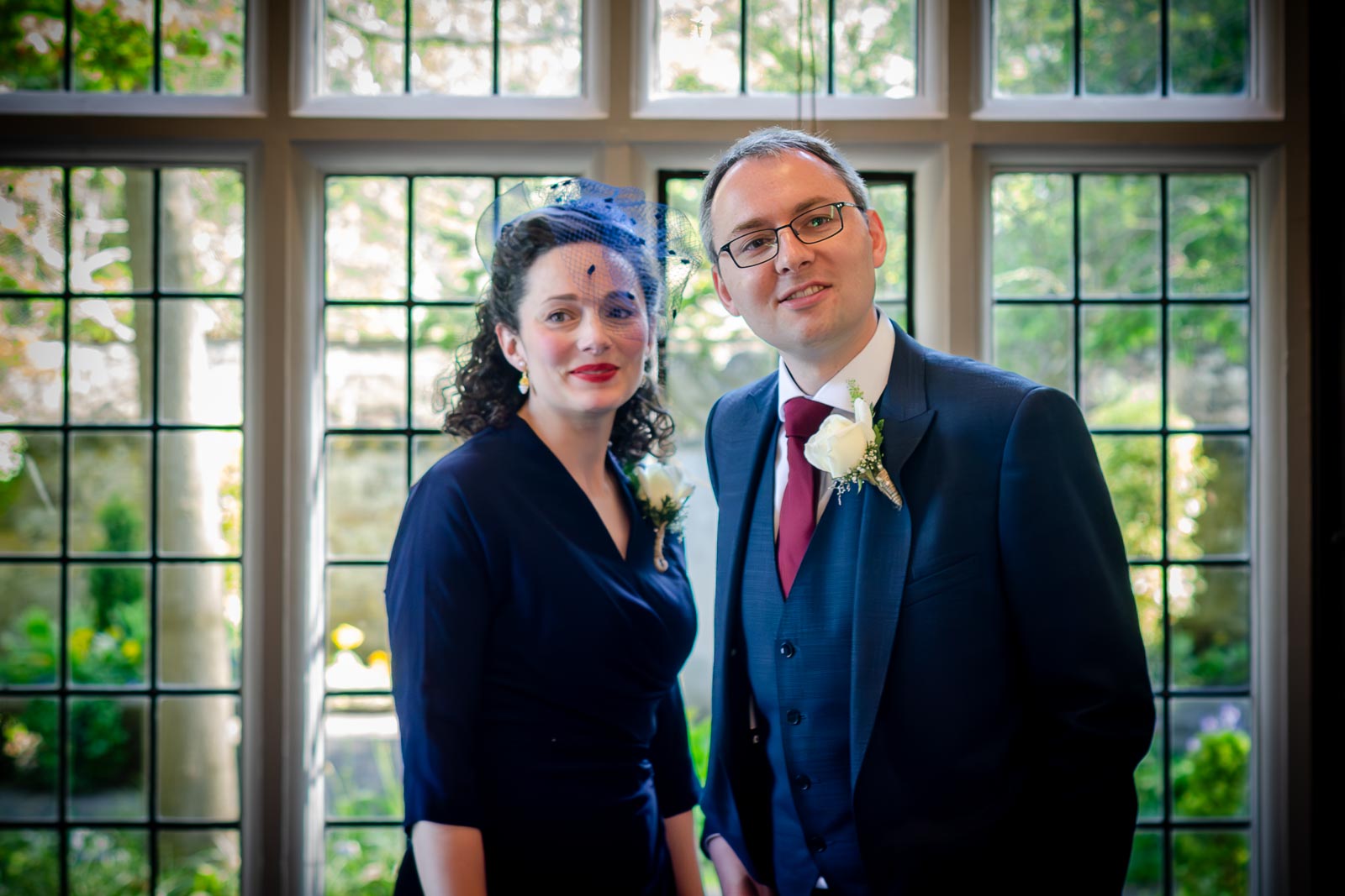 Niell and his best lady wait in the Ainsworth Room at Lewes Registry Office before his wedding.