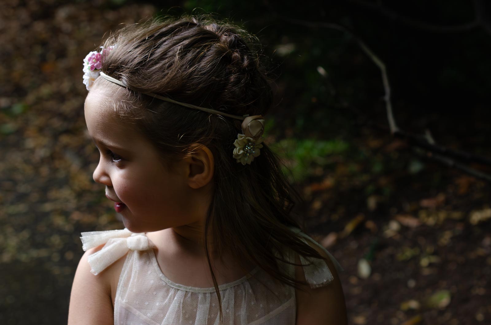 A young wedding guest in Southover Grange.