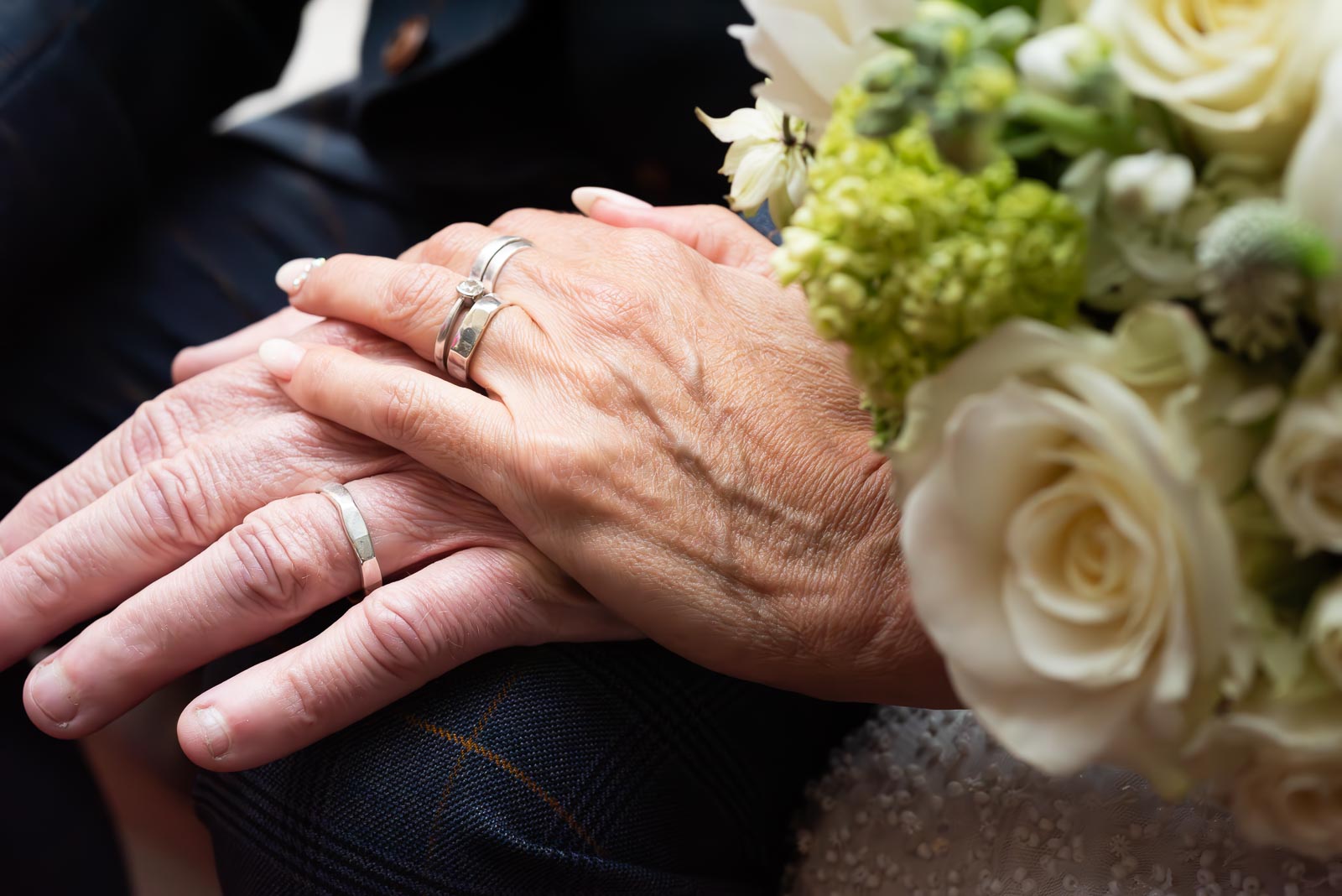 Carmen and Jeff's wedding rings.