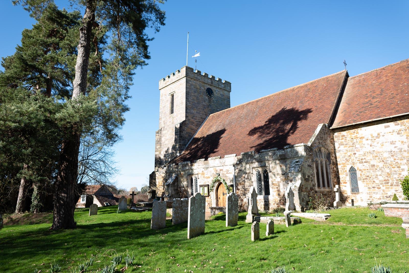 An exterior view of The Church of St Peter and St Paul in Hellingly. 