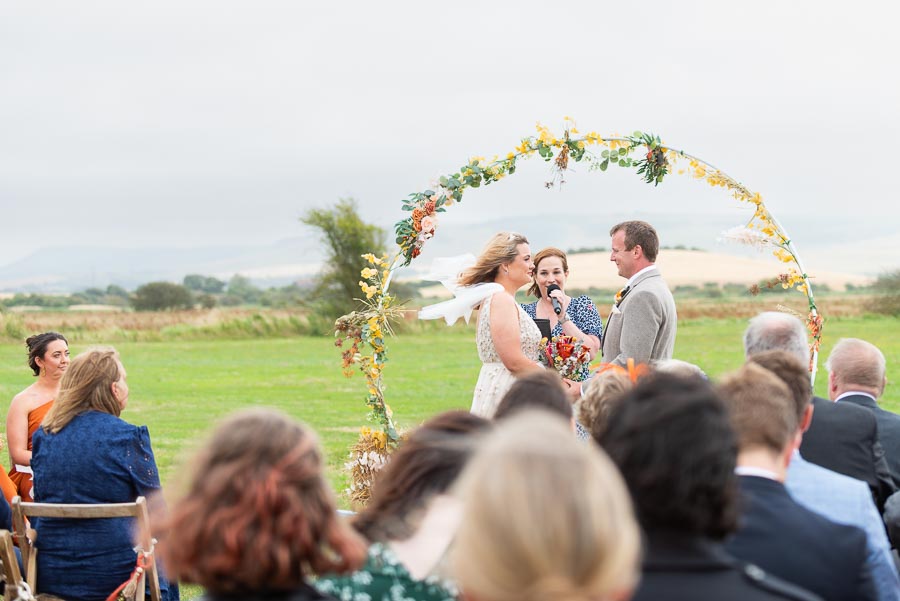 Tamsyn and Karl enjoy their first dance at the Jolly Sportsman near Lewes.